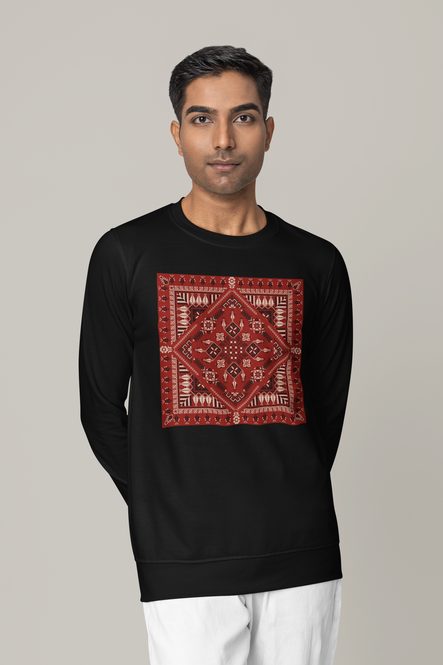 Red Pattern - Basic Sweatshirt