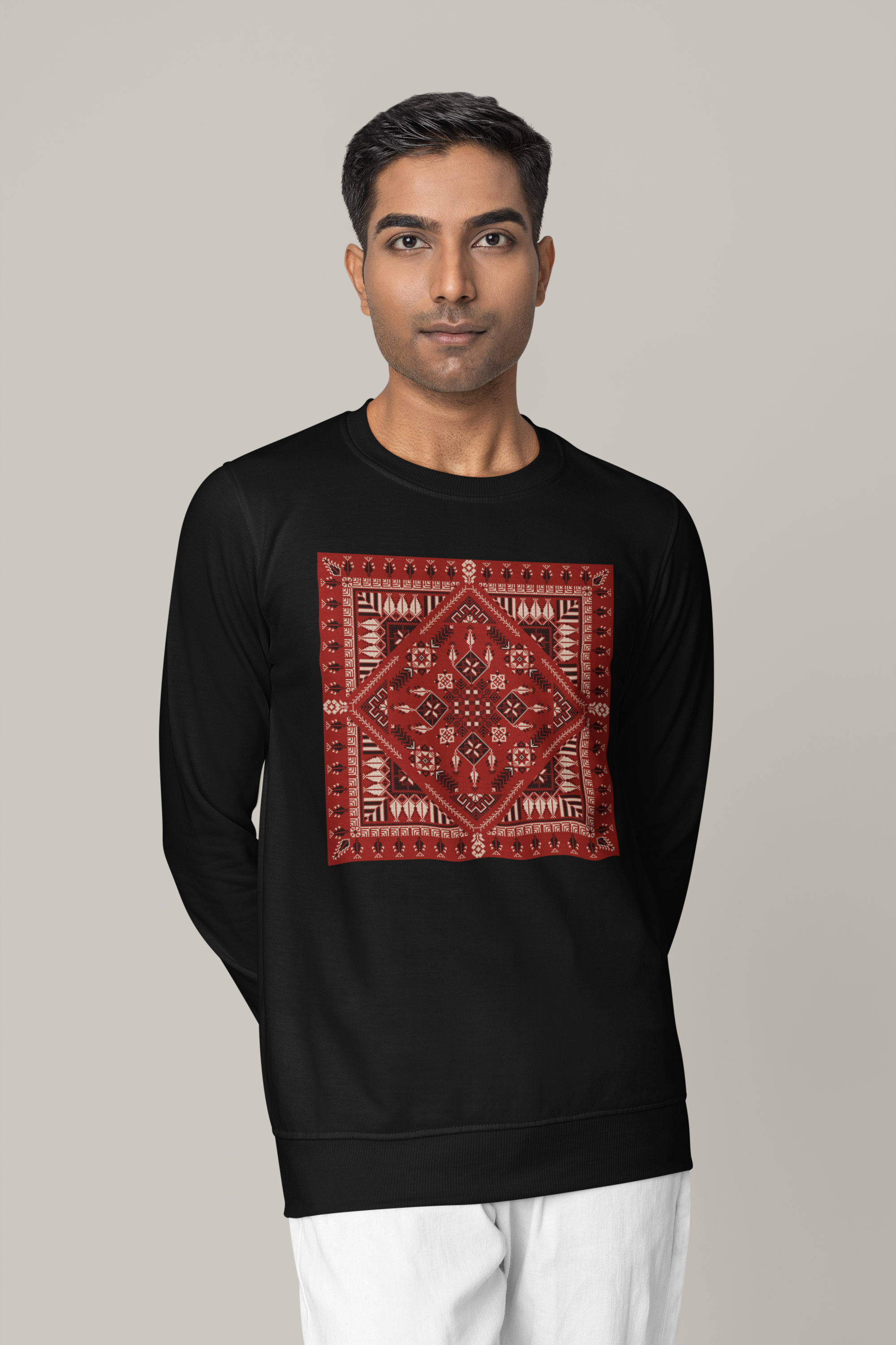 Red Pattern - Basic Sweatshirt