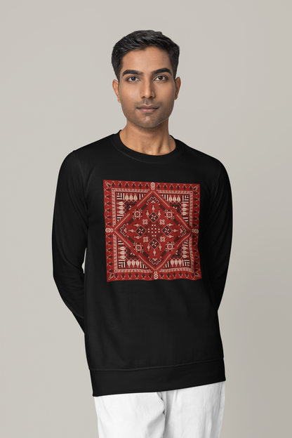 Red Pattern - Basic Sweatshirt