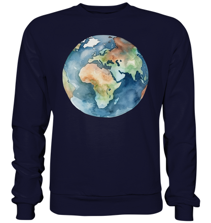 Watercolor Earth - Basic Sweatshirt