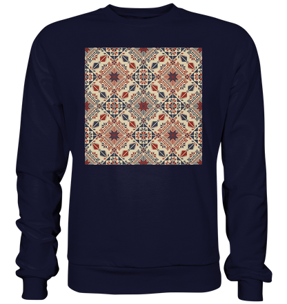 Red and Blue Circle Pattern - Basic Sweatshirt
