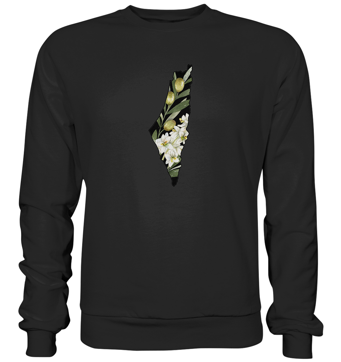 Palestine Olive flag - Basic Sweatshirt