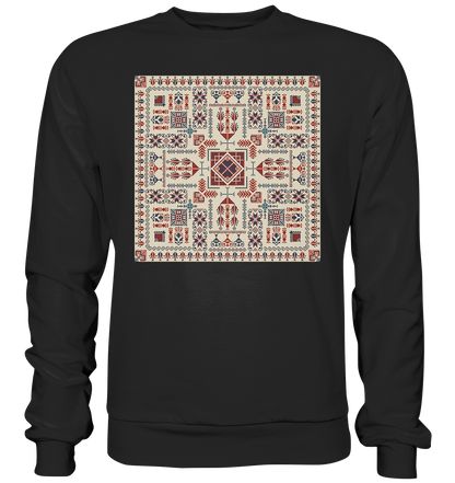 Red and Blue Pattern - Basic Sweatshirt