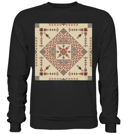 Natural and Red Pattern - Basic Sweatshirt