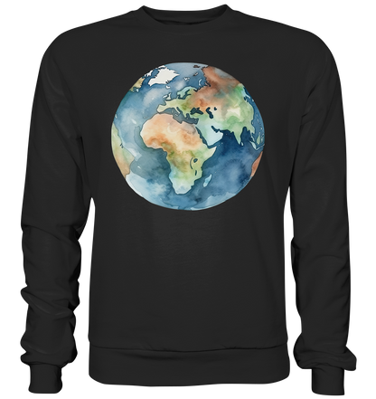 Watercolor Earth - Basic Sweatshirt