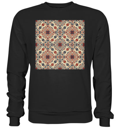 Red and Blue Circle Pattern - Basic Sweatshirt