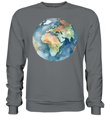 Watercolor Earth - Basic Sweatshirt