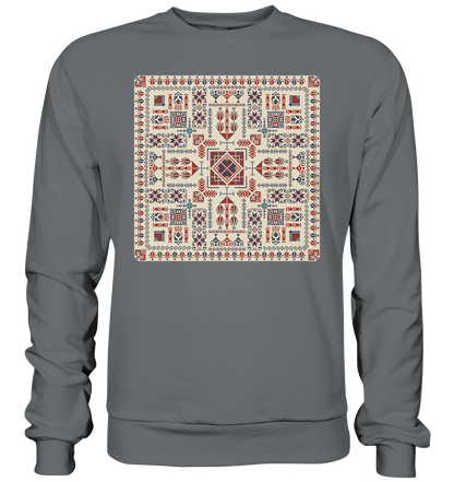 Red and Blue Pattern - Basic Sweatshirt