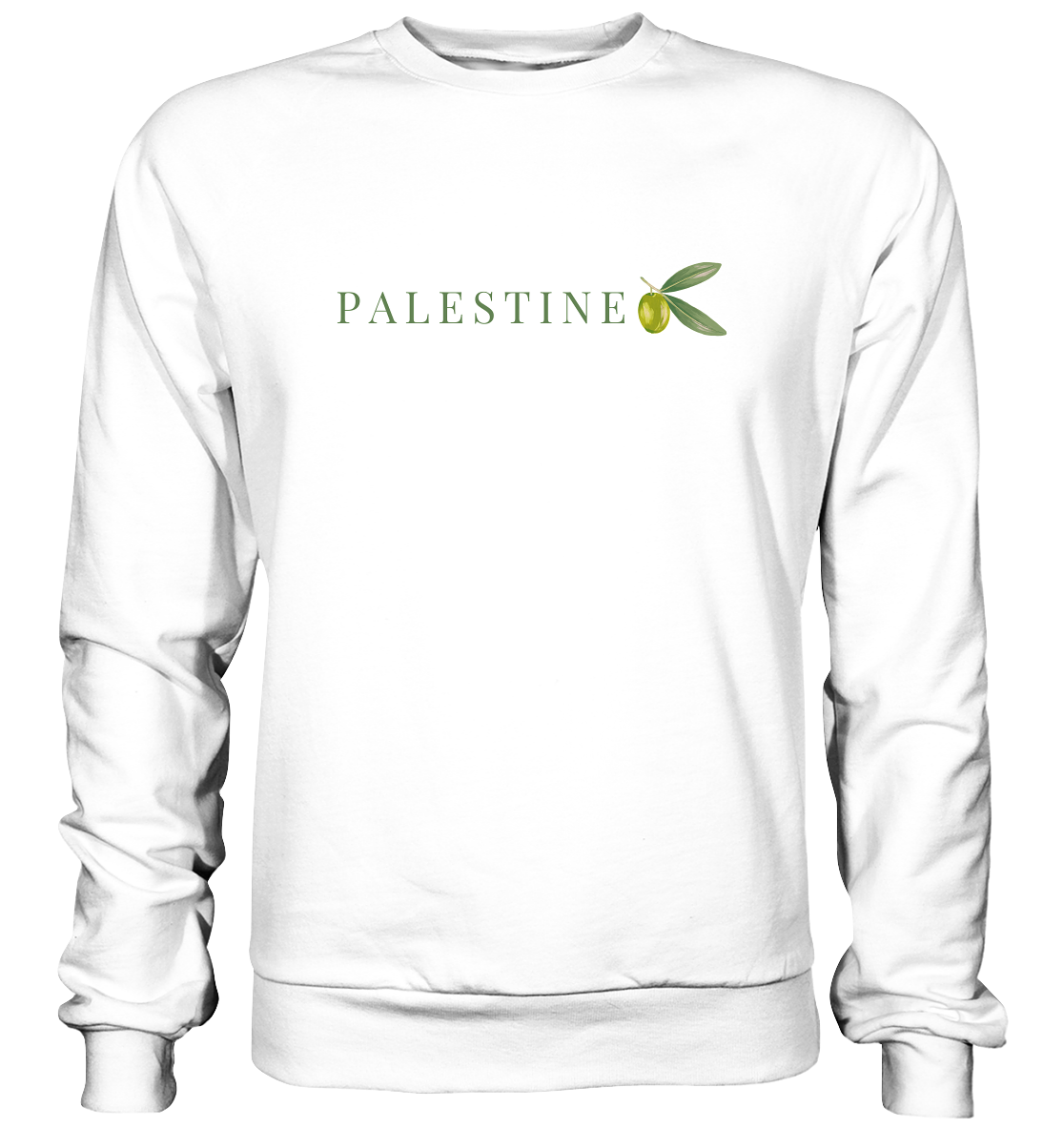 Palestine Olive - Basic Sweatshirt