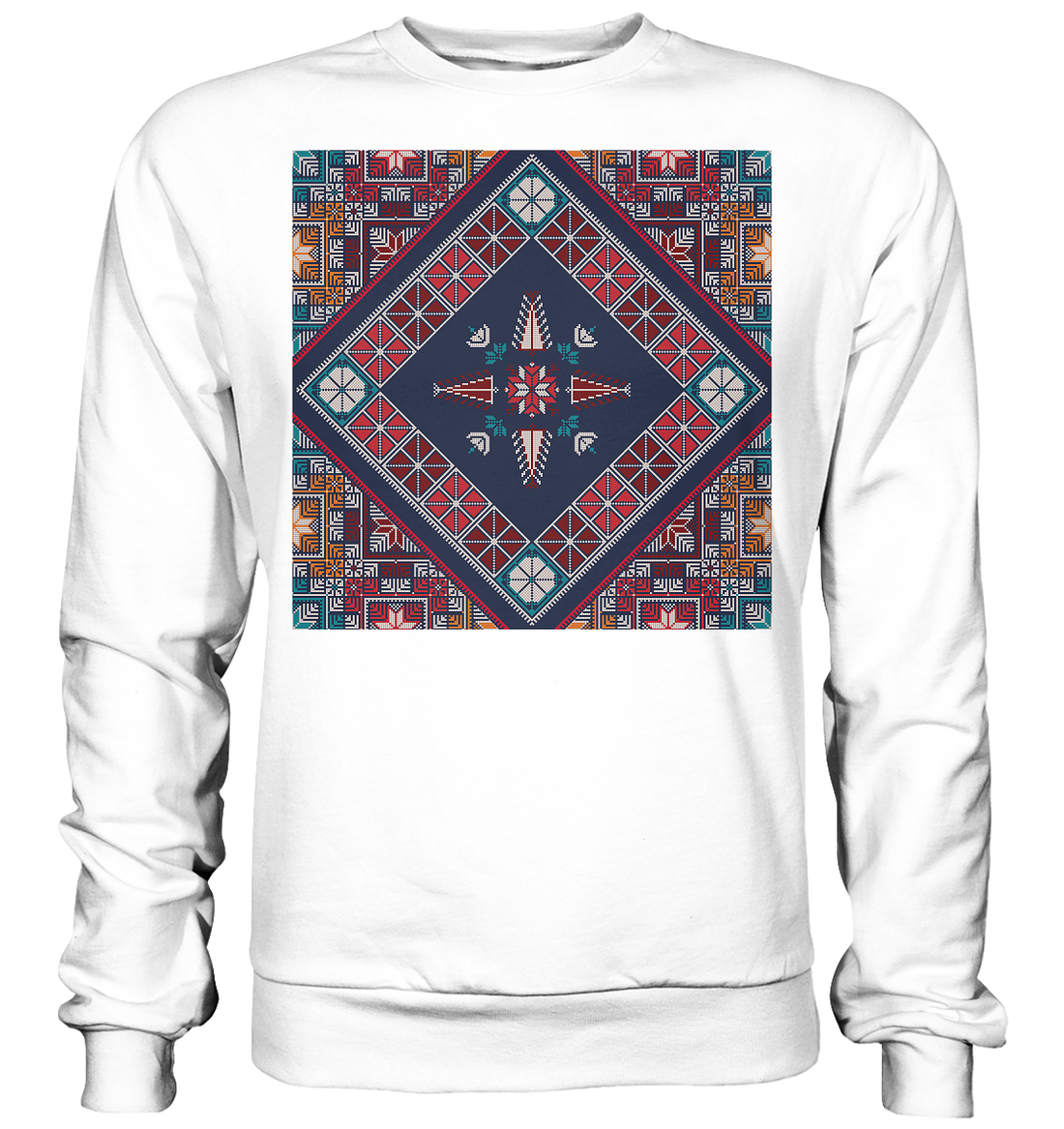 Blue Pattern - Basic Sweatshirt