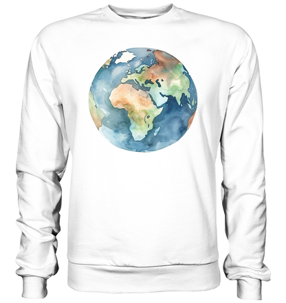 Watercolor Earth - Basic Sweatshirt