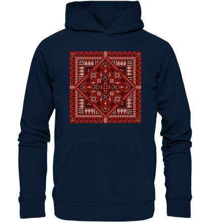 Red Pattern - Organic Hoodie