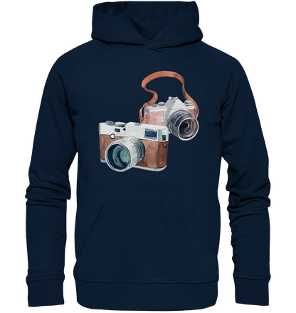 Watercolor Camera - Organic Hoodie