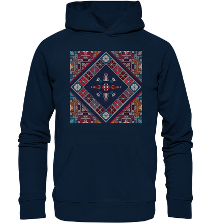 Blue Pattern - Organic Hoodie