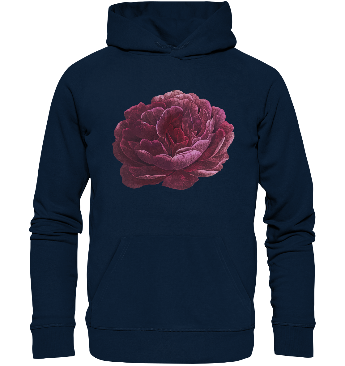 One Pink Flower - Organic Hoodie