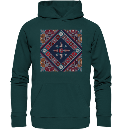 Blue Pattern - Organic Hoodie