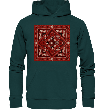 Red Pattern - Organic Hoodie
