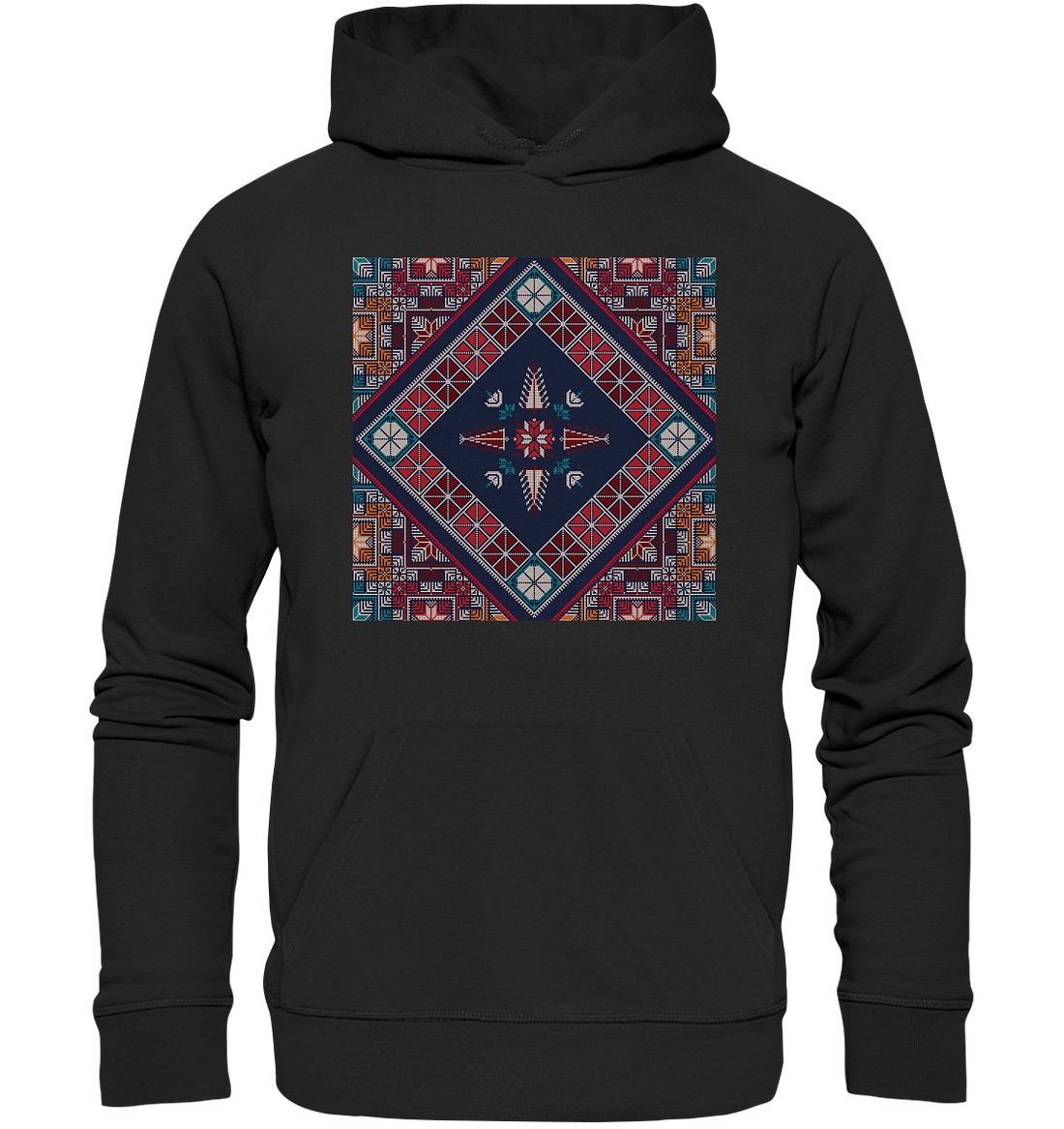Blue Pattern - Organic Hoodie