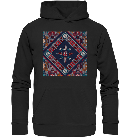 Blue Pattern - Organic Hoodie