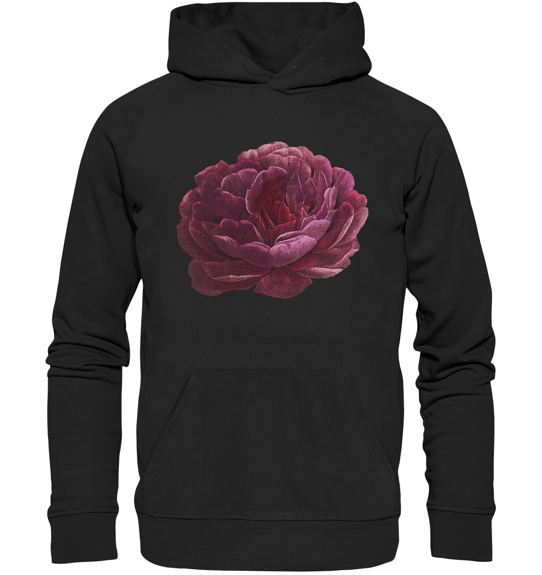 One Pink Flower - Organic Hoodie