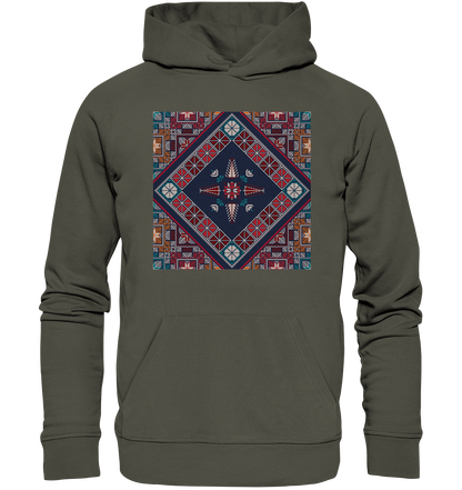 Blue Pattern - Organic Hoodie