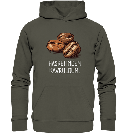 Hasretinden kavruldum. - Organic Hoodie
