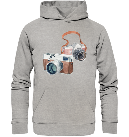 Watercolor Camera - Organic Hoodie