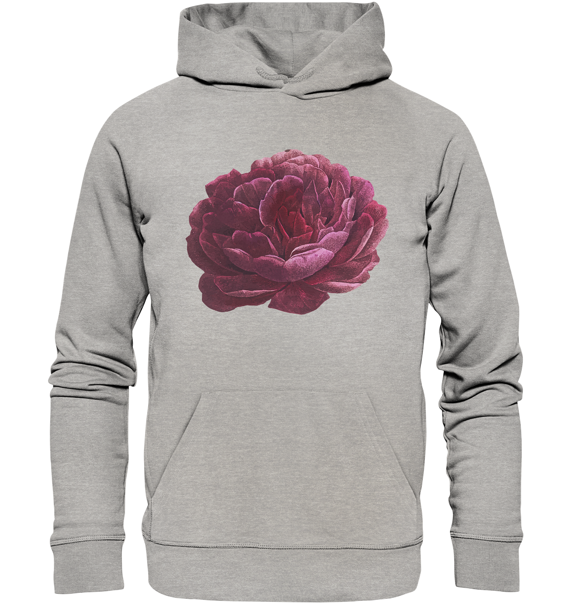 One Pink Flower - Organic Hoodie