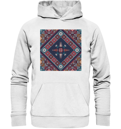 Blue Pattern - Organic Hoodie
