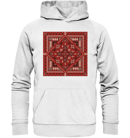 Red Pattern - Organic Hoodie