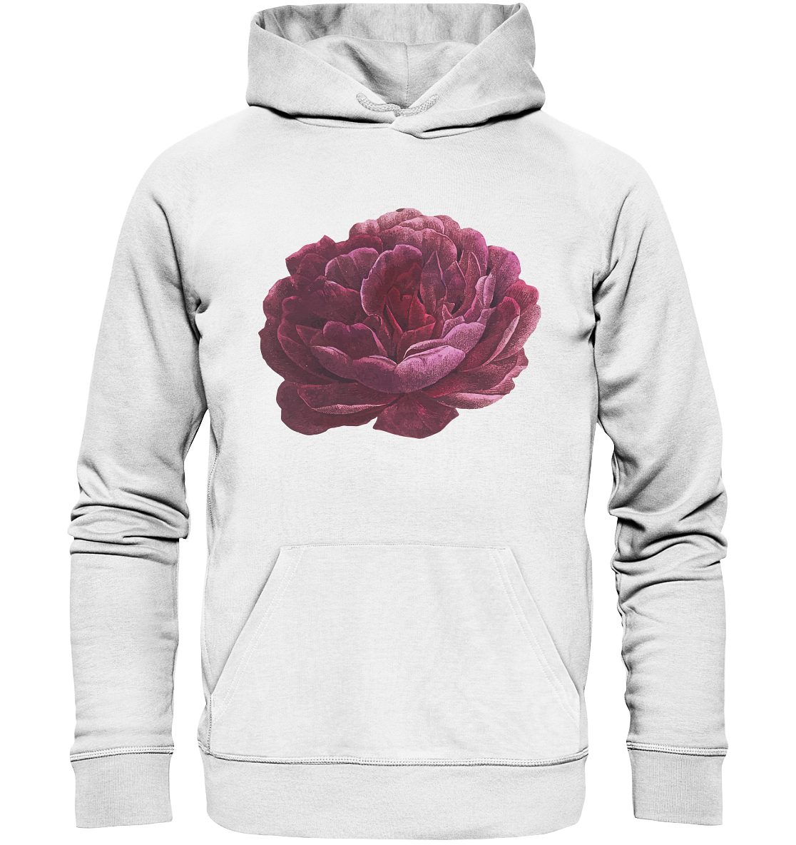One Pink Flower - Organic Hoodie