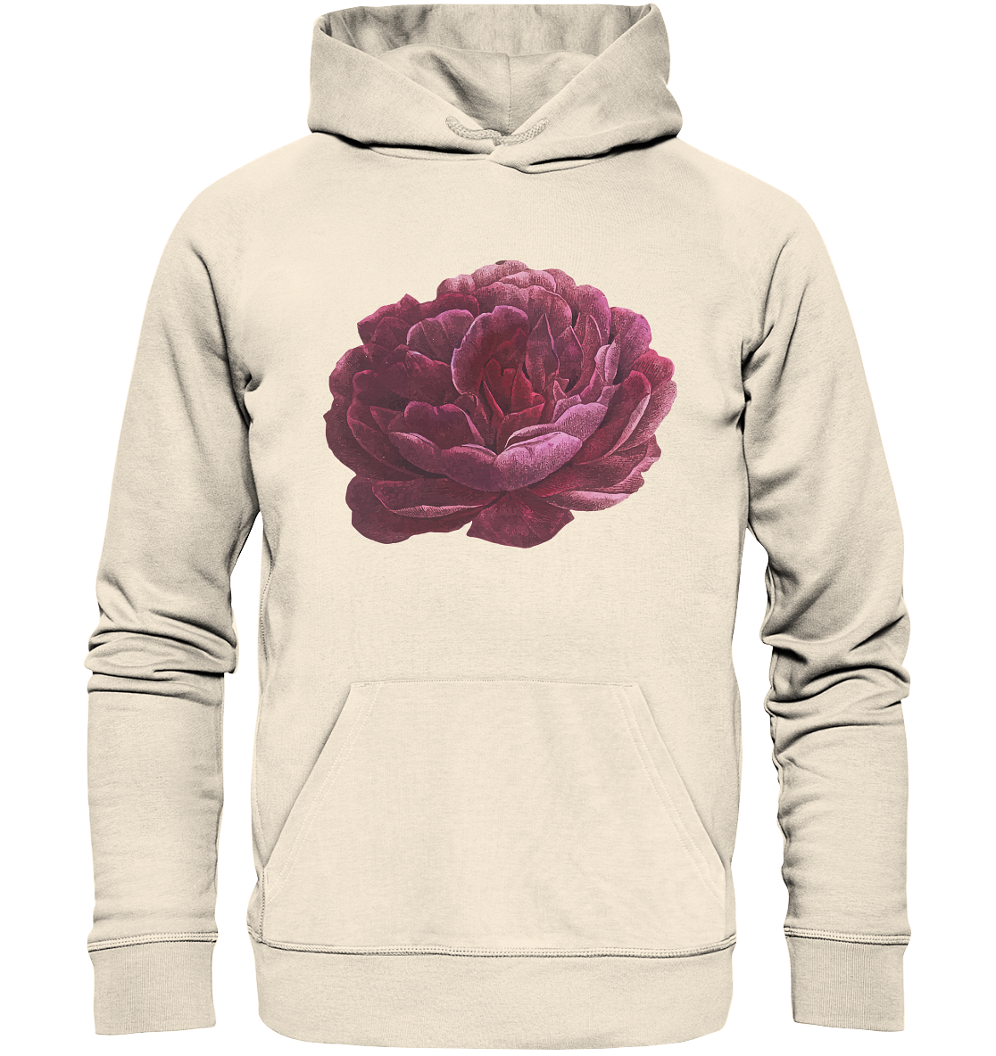 One Pink Flower - Organic Hoodie