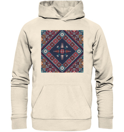 Blue Pattern - Organic Hoodie