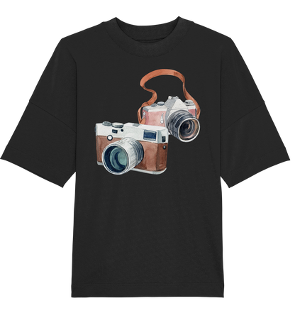 Watercolor Camera - Oversized Unisex T-Shirt