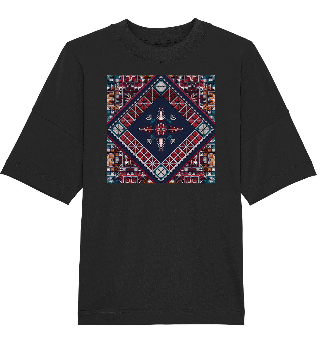 Blue Pattern - Oversized Unisex T-Shirt
