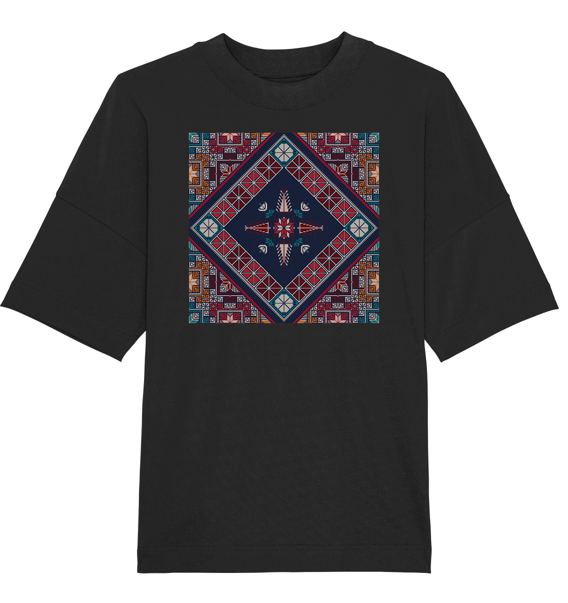 Blue Pattern - Oversized Unisex T-Shirt