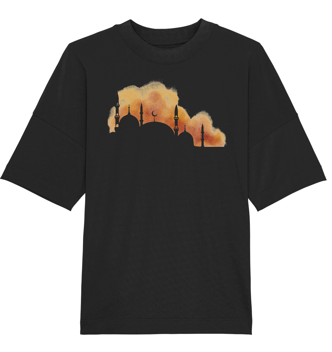 Watercolor Mosque - Oversized Unisex T-Shirt