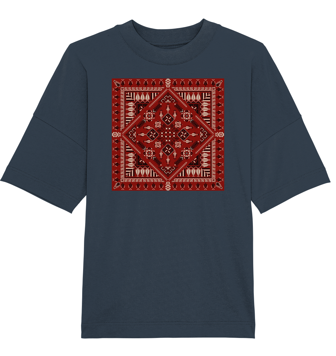 Red Pattern - Oversized Unisex T-Shirt