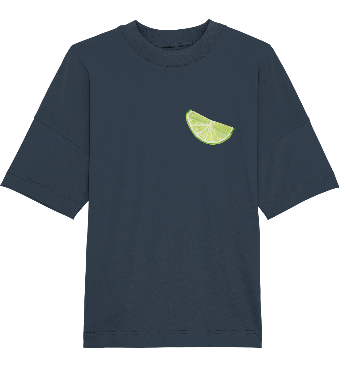 lime slice Watercolor - Oversized Unisex T-Shirt