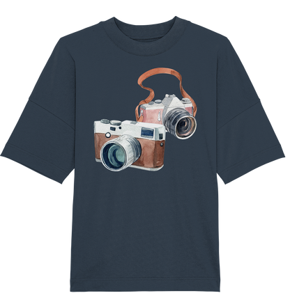 Watercolor Camera - Oversized Unisex T-Shirt