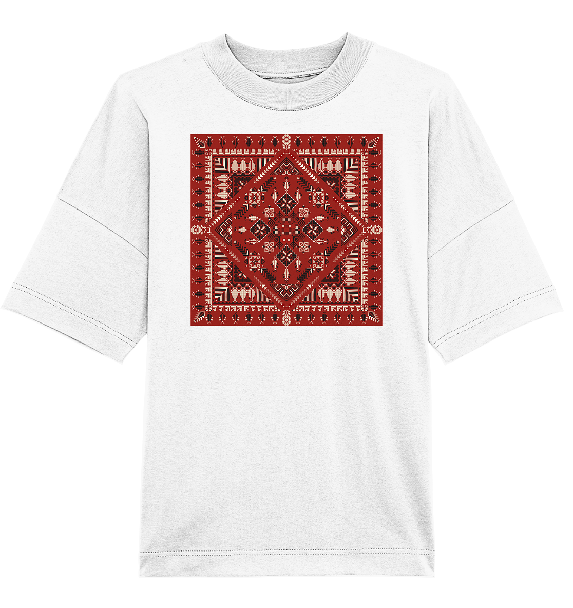 Red Pattern - Oversized Unisex T-Shirt