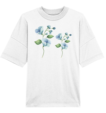 Blue Flowers - Oversized Unisex T-Shirt