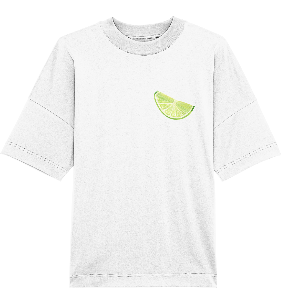 lime slice Watercolor - Oversized Unisex T-Shirt