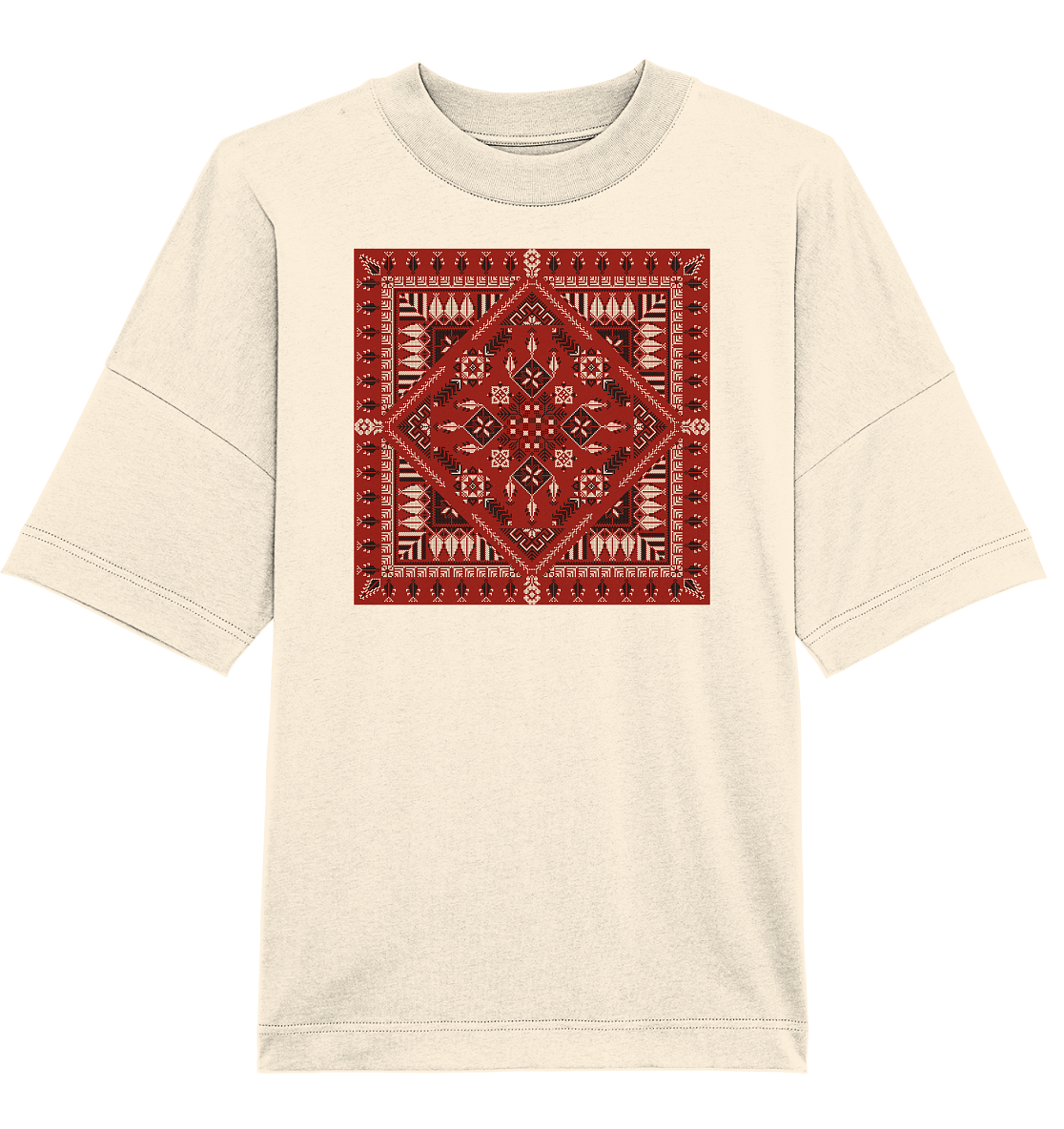 Red Pattern - Oversized Unisex T-Shirt