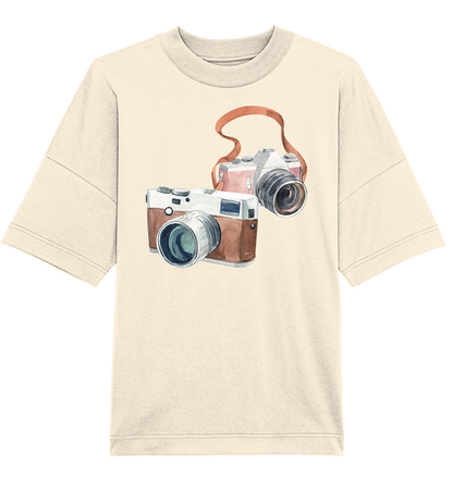 Watercolor Camera - Oversized Unisex T-Shirt