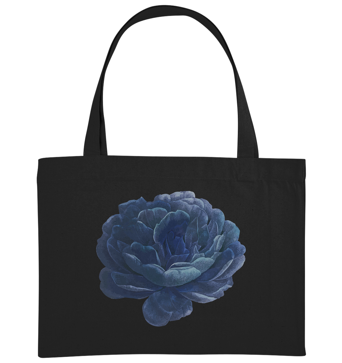 Blue Flower - Organic Shopping-Bag