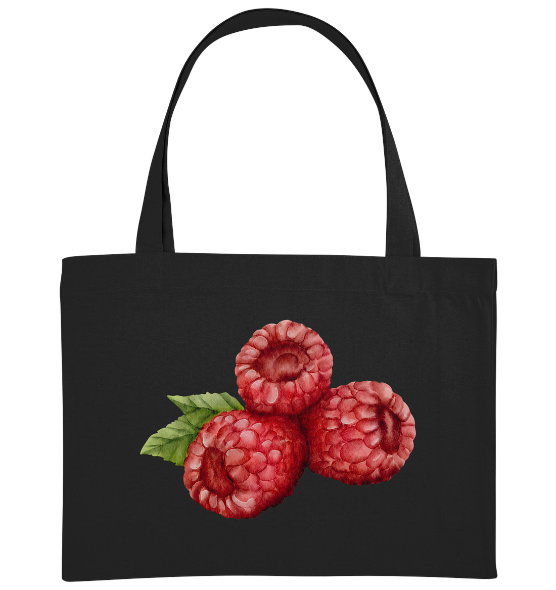 Raspberry watercolor - Organic Shopping-Bag