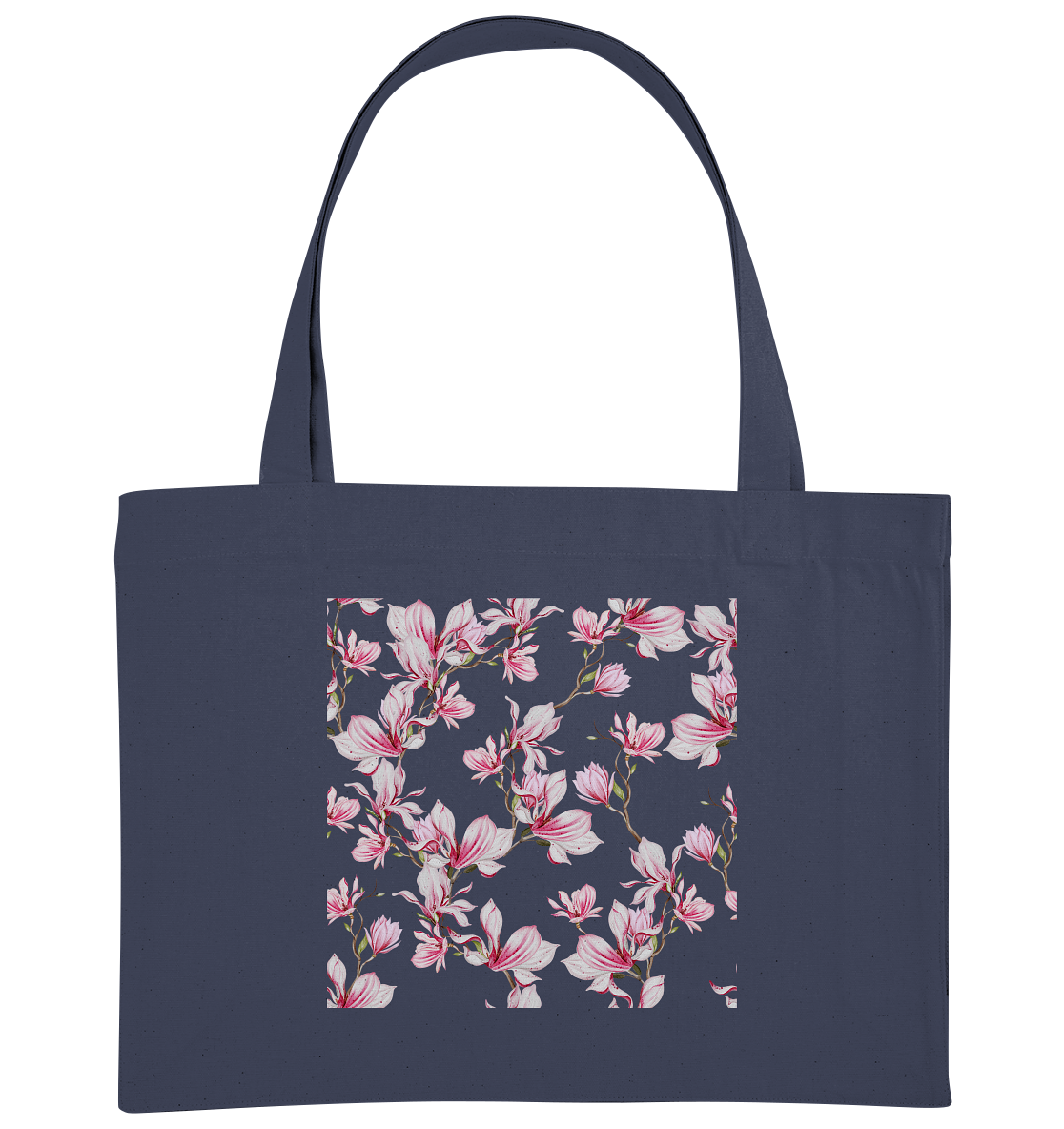 Blumenmuster Rosa - Organic Shopping-Bag