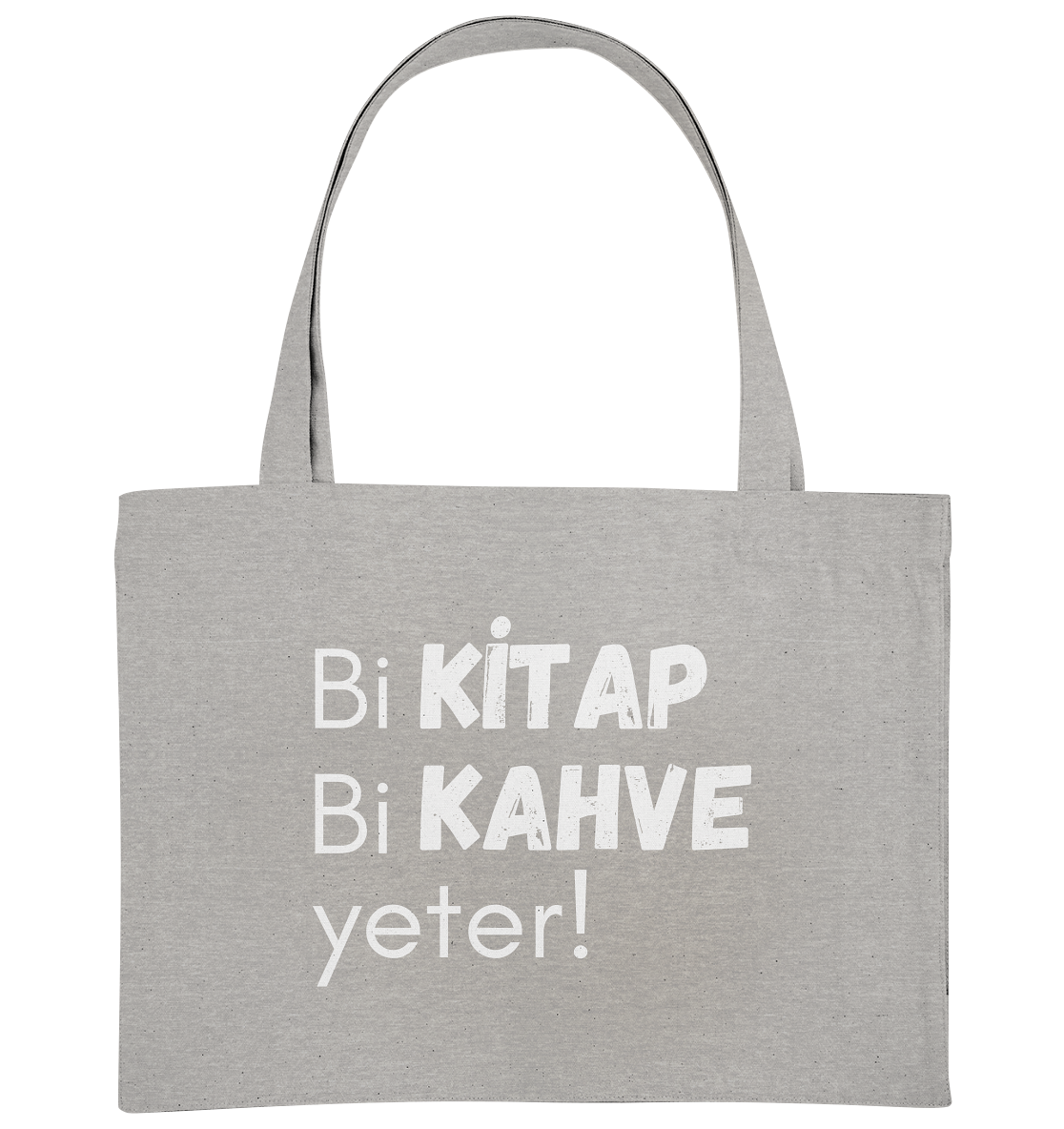 Bi Kitap Bi Kahve yeter! - Organic Shopping-Bag