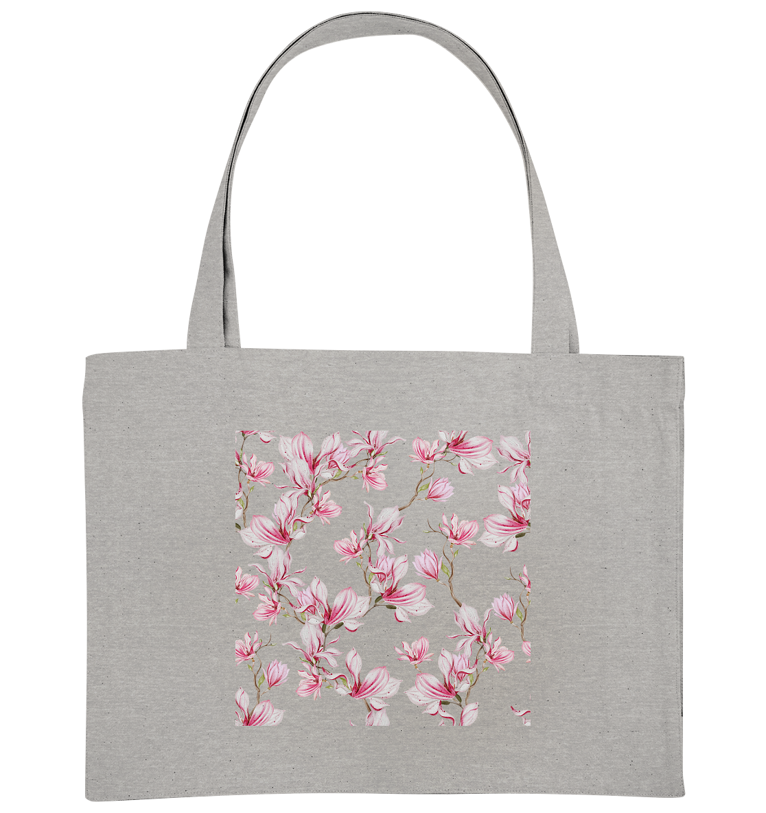 Blumenmuster Rosa - Organic Shopping-Bag
